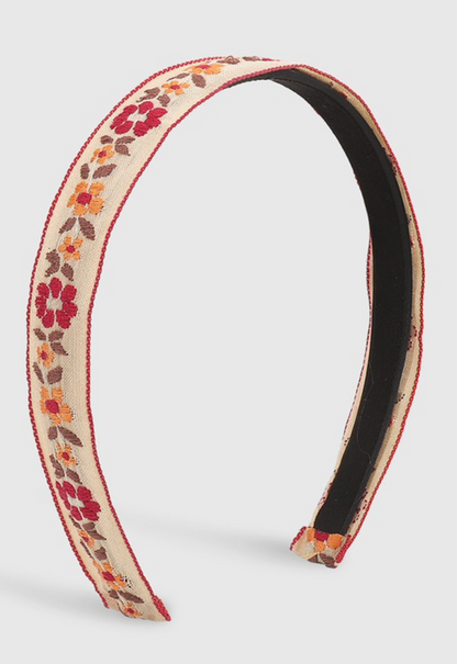 Embroidery Floral Headband