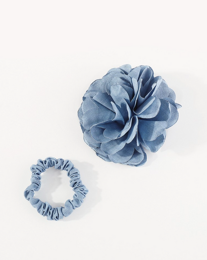 Rose Flower Elastic Hair Tie Set